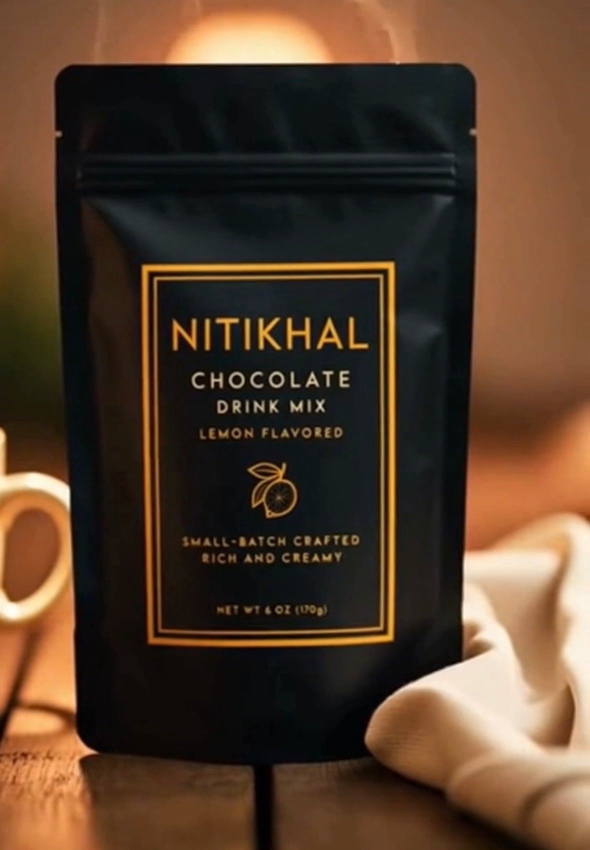 Nitikhal Flavored Chocolate Drink Mix - Lemon