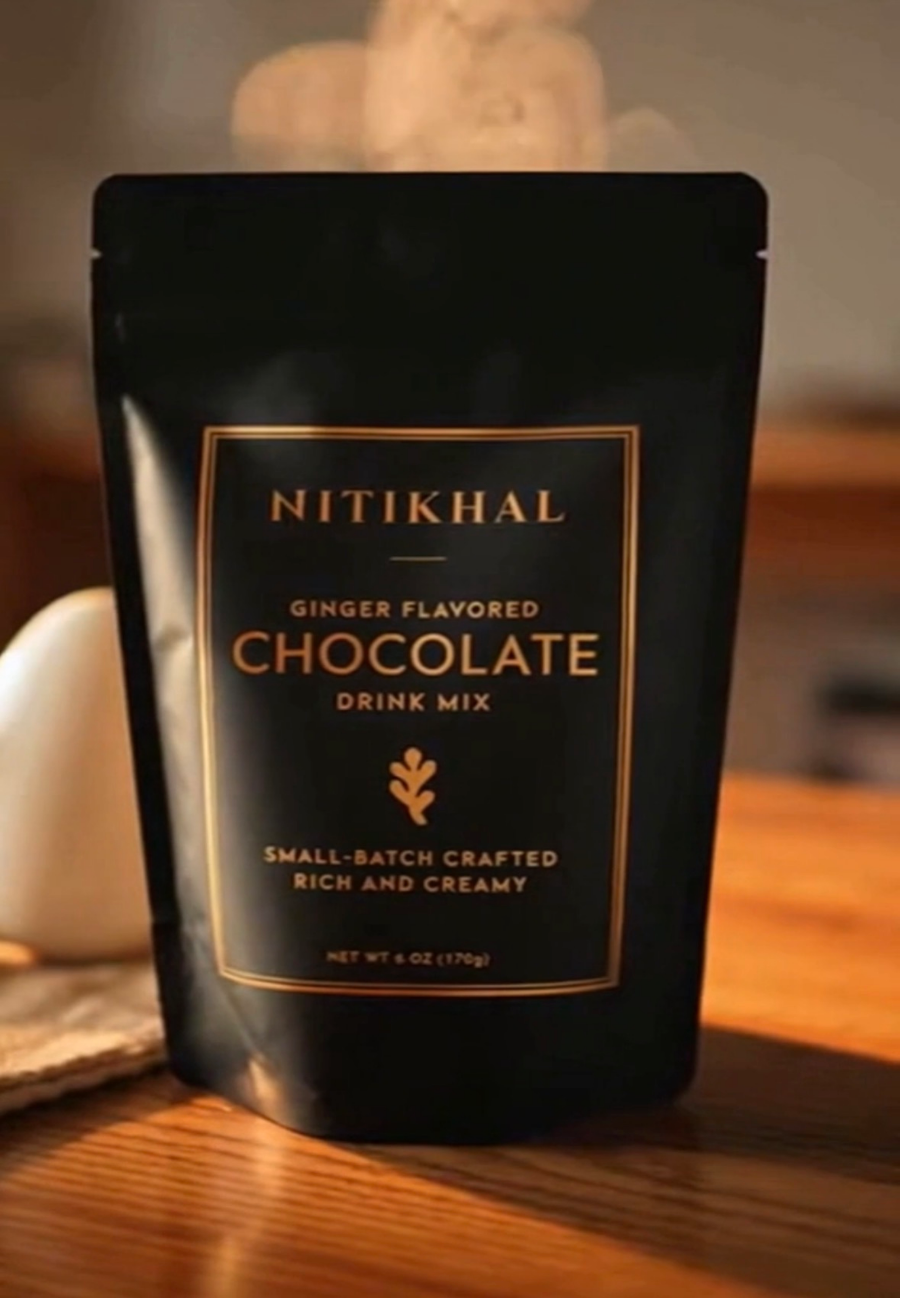 Nitikhal Flavored Chocolate Drink Mix - Ginger