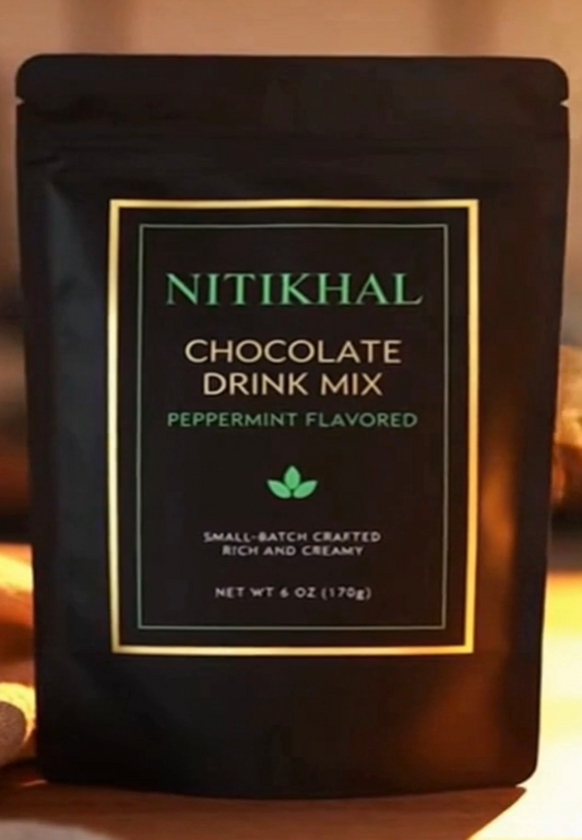 Nitikhal Flavored Chocolate Drink Mix - Peppermint