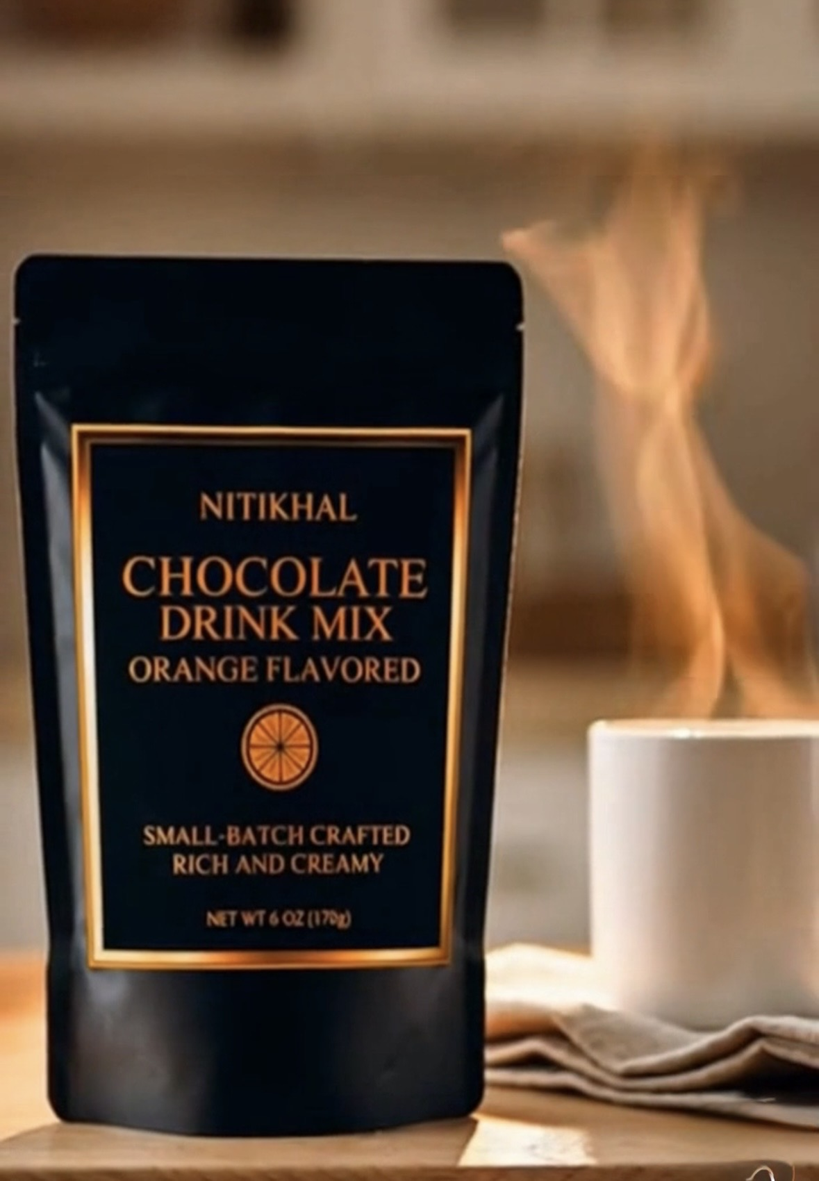 Nitikhal Flavored Chocolate Drink Mix - Orange